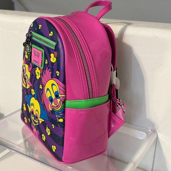 Loungefly Killer Klowns Glow-in-the-Dark Mini Backpack NWT - Picture 9 of 17